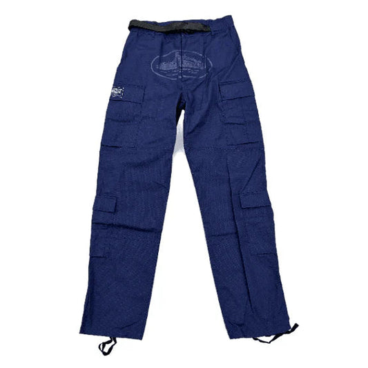 Corteiz Guerillaz Cargos Navy Blue