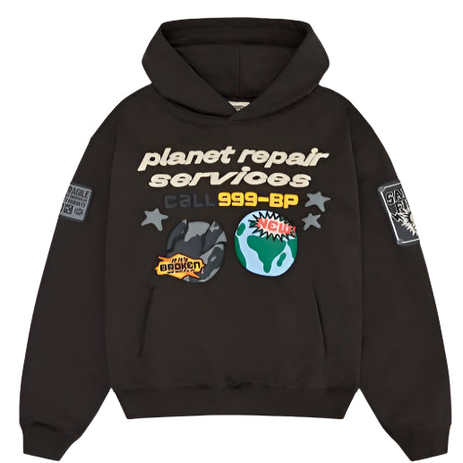 Broken Planet Repair Services Hoodie Soot Black