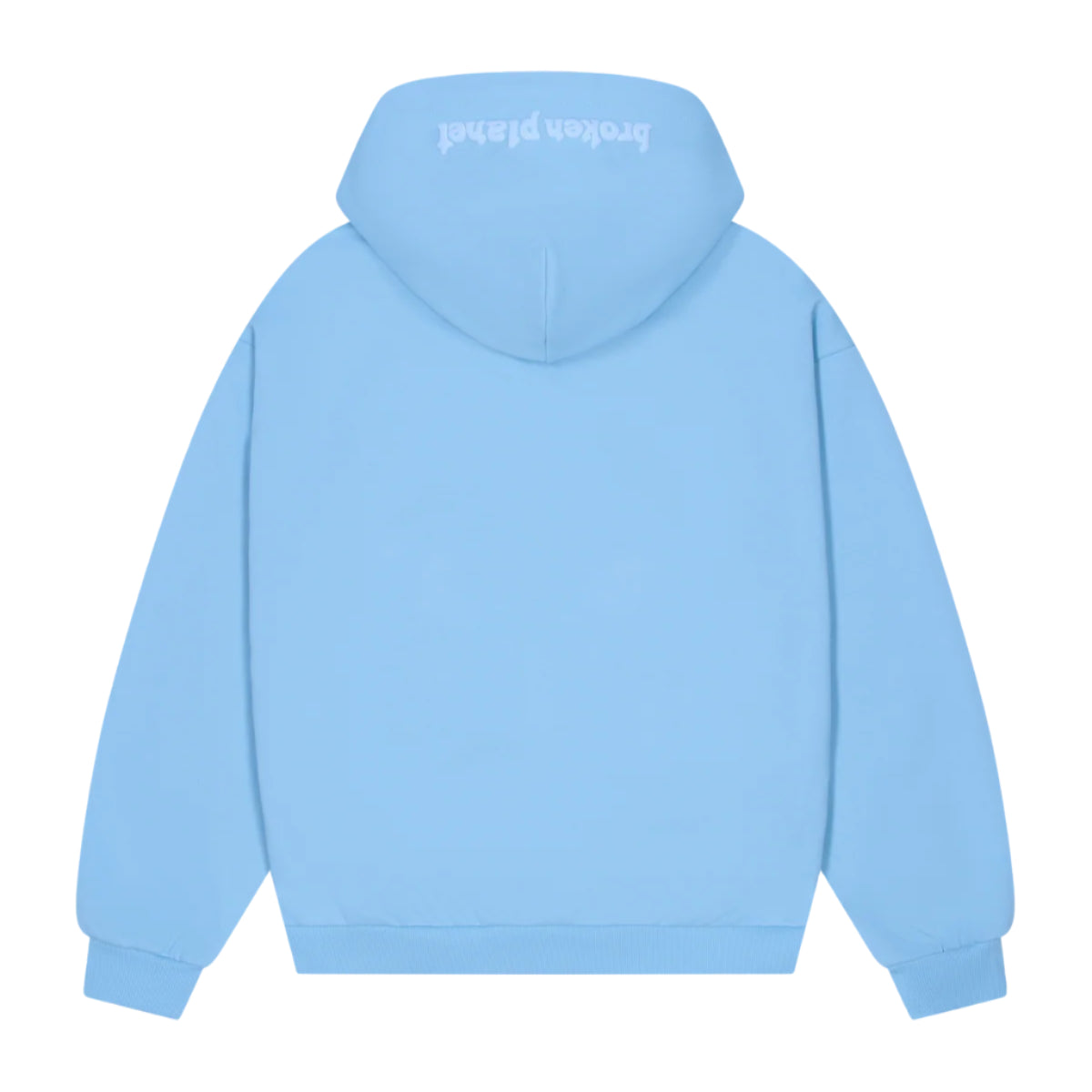 Broken Planet Zip Up Hoodie - Sky Blue