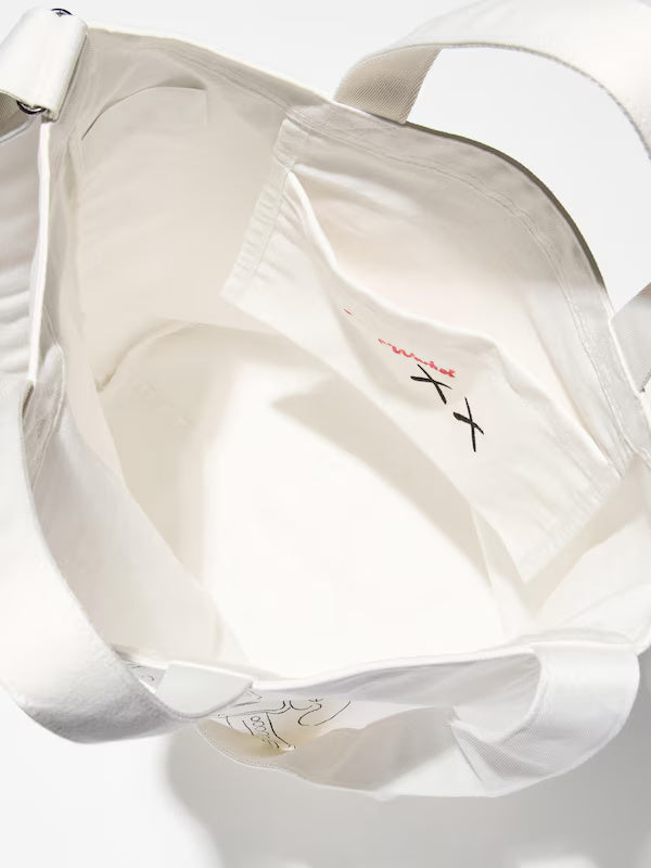 KAWS x Warhol Graphic Tote Bag - White