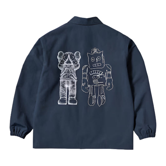 KAWS x Warhol UT Coach Jacket - Navy Blue