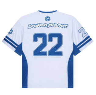 Broken Planet White Blue Football Jersey