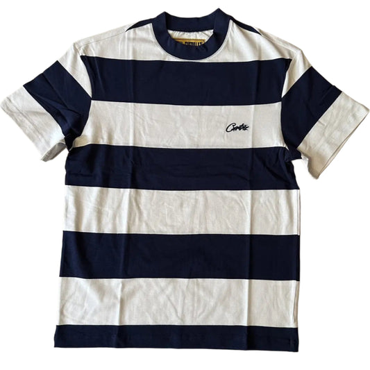 Corteiz Corteiz Striped Tee - Navy