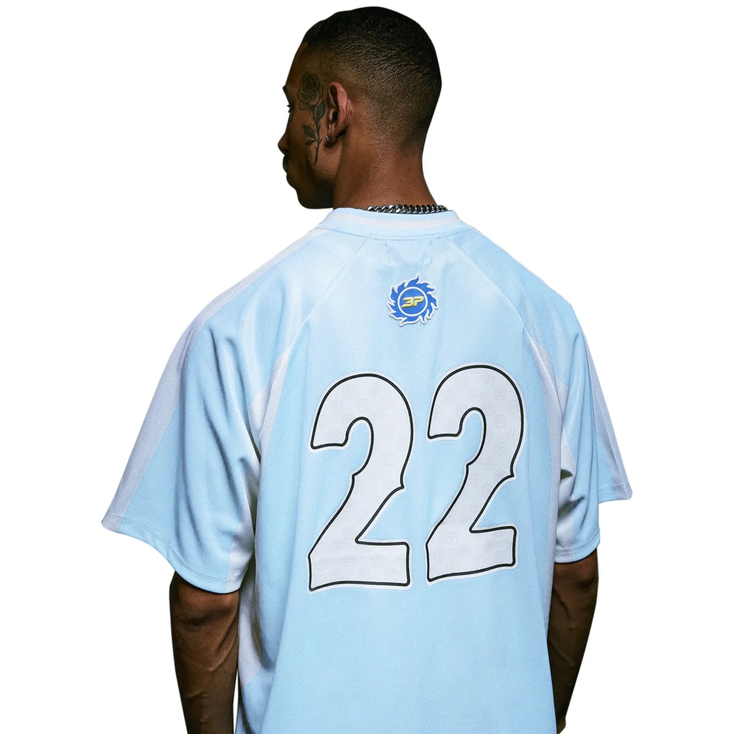 Broken Planet Football Jersey - Light Blue
