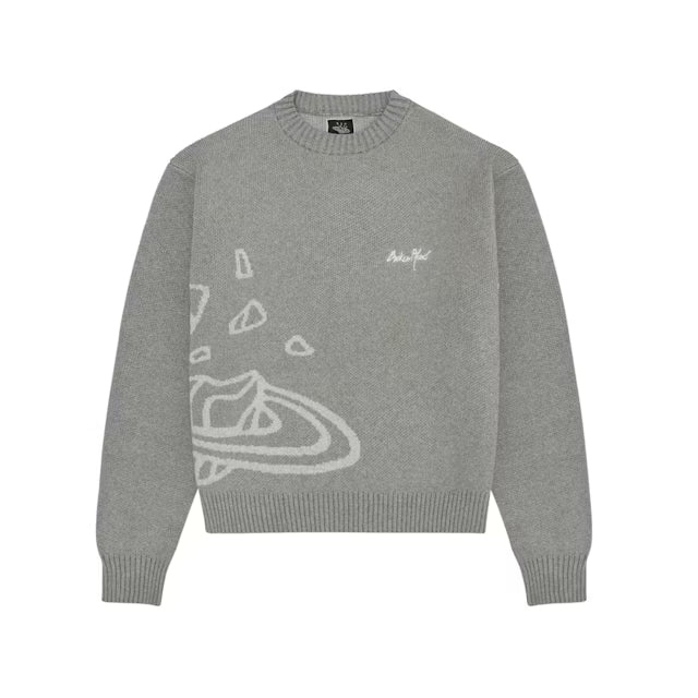 Broken Planet Knit Sweater - Heather Grey