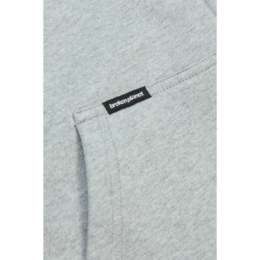 Broken Planet Sun Zip-Up Hoodie - Heather Grey
